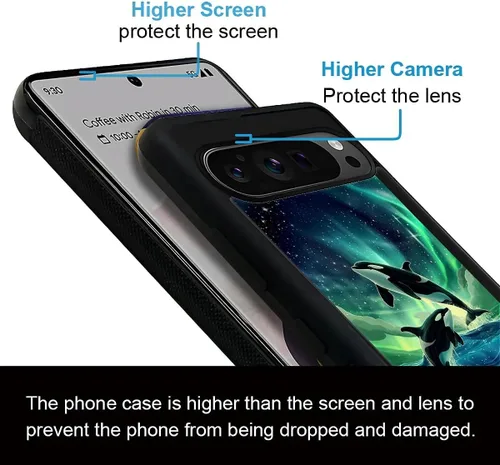 Vista 514 de Compatible con Google Pixel 4A 5G Mobile Case Creative Acrylic Panel trasero Silicona Protección Grip especialmente diseñado para Google Pixel 4A 5G