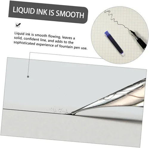Vista 3 de 200pcs Portable Fountain Pen Ink Refills for Students and Writers