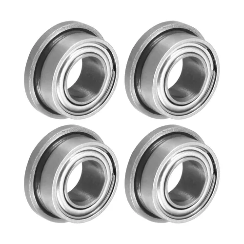 Vista 16 de uxcell Rodamiento de bolas con brida FR8ZZ, 4 rodamientos de brida ABEC1 de doble blindaje de acero cromado de 1/2 "x 1 1/8" x 5/16 pulgadas