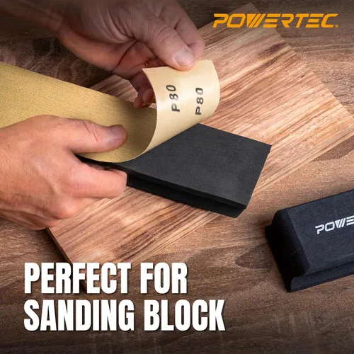 Vista 3 de POWERTEC Juego de rollos de papel de lija PSA de 2-3/4", 25 yardas
