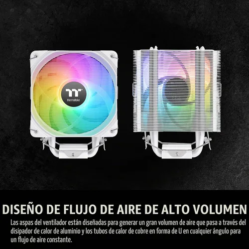 Vista 4 de Thermaltake UX200 SE Blanco Placa base 5V Sincronización ARGB 16.8 millones de colores 15 LED direccionables Intel/AM5/AMD (LGA 1851/1700) enchufe