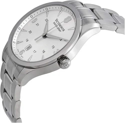 Vista 2 de Victorinox Alliance reloj de acero inoxidable con esfera plateada para hombre 241476XG