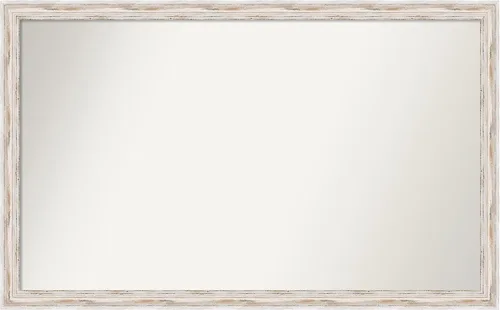 Vista 152 de Amanti Art Espejo personalizado, espejo de baño estrecho Alexandria White Wash, espejo de pared o espejo de tocador de baño sobre el fregadero
