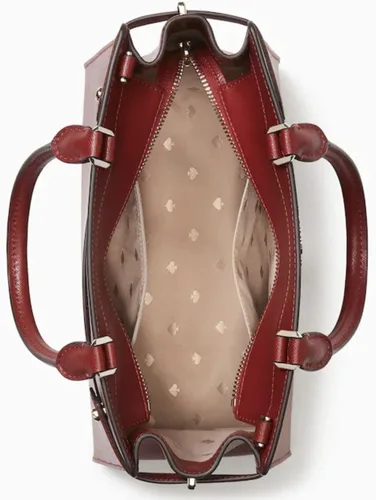 Vista 3 de KATE SPADE NEW YORK STACI - Bolsa de hombro mediana con grosella roja, Pasa de Corinto roja