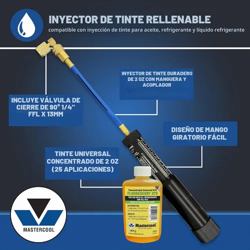 Vista 4 de Mastercool 53451-110 Kit de detección de fugas UV recargable