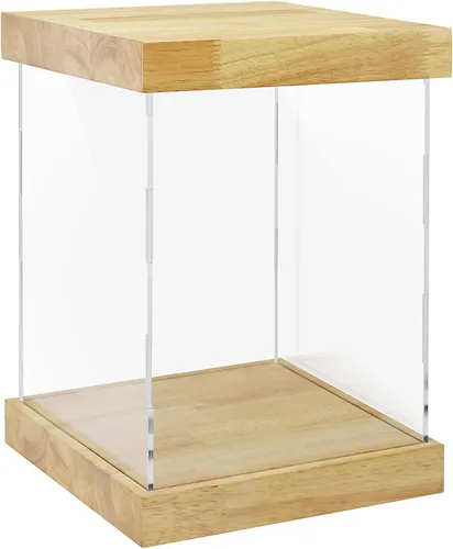 Vista 27 de Vitrina de acrílico transparente para trofeos, coleccionables, caja de exhibición de cubo de montaje, soporte de protección a prueba de polvo