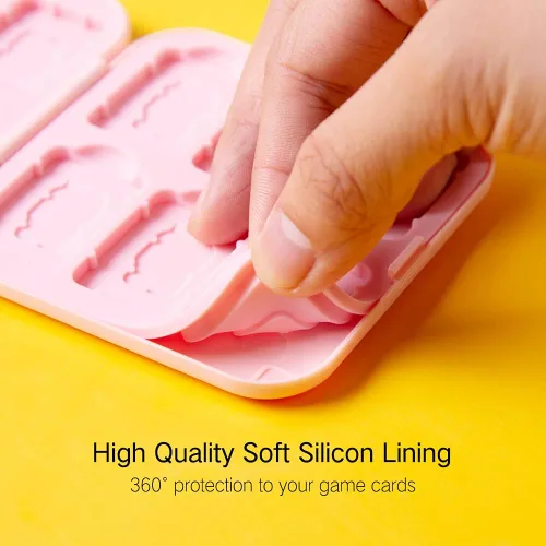 Vista 3 de PERFECTSIGHT Switch Game Card Case for Nintendo Switch Lite Switch OLED Cute Kawaii Portable Thin Compact Hard Shell Case Protective Shockproof