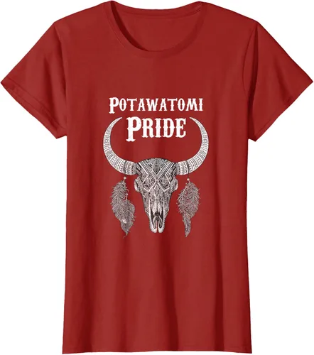 Vista 69 de Potawatomi Pride Tribe Native American Indian Buffalo Camiseta