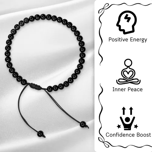 Vista 24 de Amazing Gemstone Crystal Anklet Ankle Bracelets for Women - Waterproof Beaded Healing Crystal Anklets, Plus Size Chakra Gemstone Bead Anklet