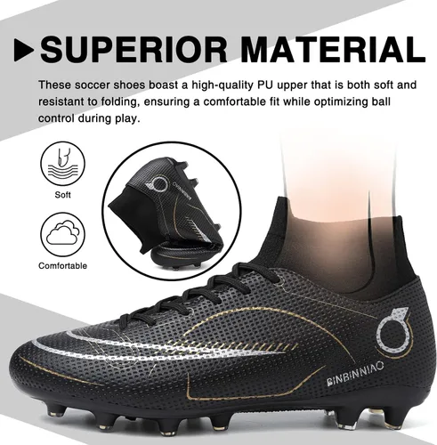 Vista 2 de CBUSTER Zapatos de fútbol para hombre y mujer, zapatos de fútbol AGTF