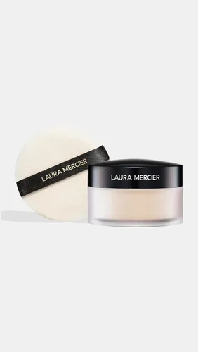 Vista 2 de Laura Mercier Polvo de ajuste suelto translúcido, control de brillo las 24 horas, acabado mate suave, impregnado con vitaminas C+ E, uso duradero