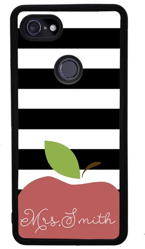 Vista 4 de Regalo de agradecimiento para profesores, funda de goma negra personalizada compatible con Google Pixel 10, 10 Pro, 10 Pro XL, 9a, 9 Pro, Pixel 9