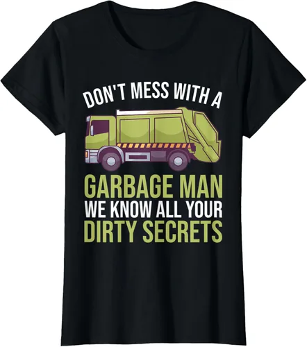 Vista 21 de Camiseta de camión de basura Don't Mess With A Basbage Man