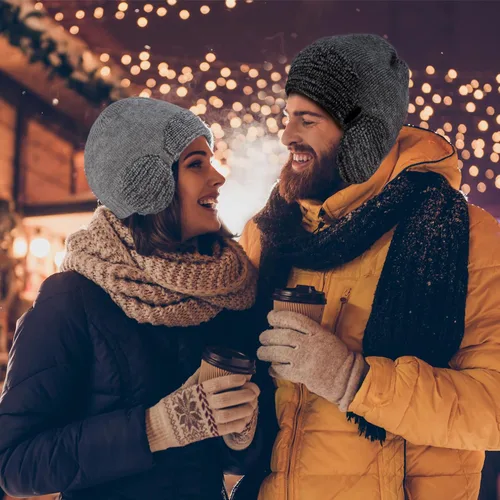 Vista 5 de Yofidra Gorro de punto térmico para hombre y mujer