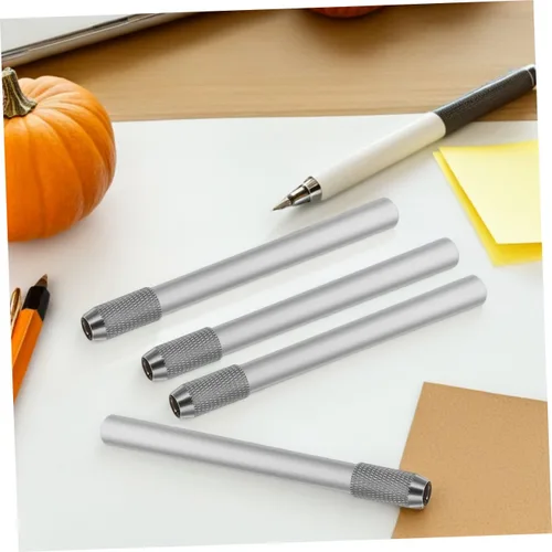 Vista 8 de Extensores de lápiz de metal, extensores de lápiz de arte reutilizables para artistas, crayón