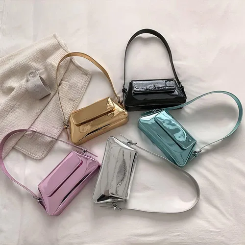 Vista 8 de Bolso de noche para mujer, Y2k, plateado, bolso hobo, bolso de mano, bolso de mano, bolso de mano, bolso de fiesta, bolso de mano, bolsos cruzados