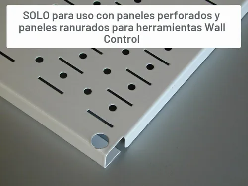 Vista 2 de Juego de accesorios ranurados Wall Control para estación de trabajo, negro, KT-400-WRK B