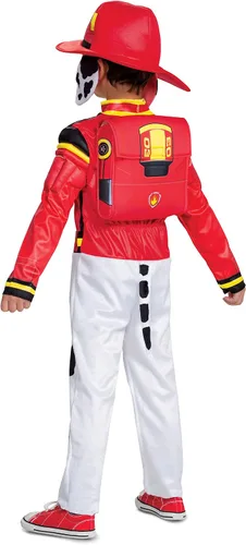 Vista 2 de Paw Patrol Movie Marshall Deluxe - Disfraz infantil Rojo