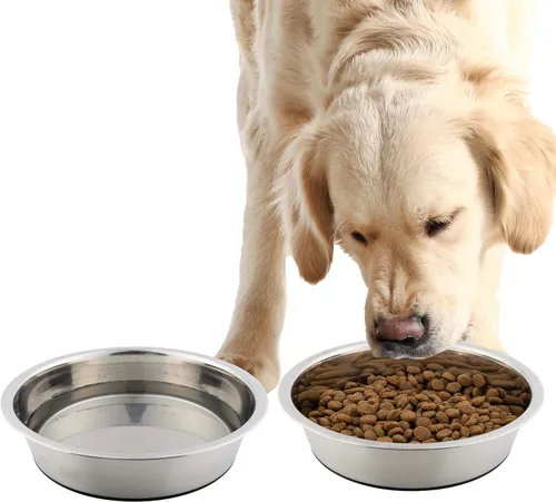Vista 10 de petmaker Tazones para mascotas colgantes de acero inoxidable para perros y gatos - Jaula, perrera y alimentador de canastas para alimentos y agua
