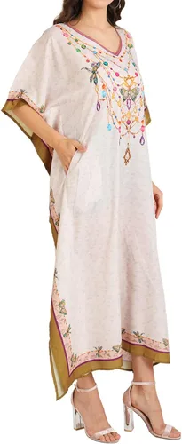 Vista 15 de Miss Lavish London - Kaftán largo para mujer - Kaftán de playa africano y kaftan moderno para fiesta y bodas 109-azul