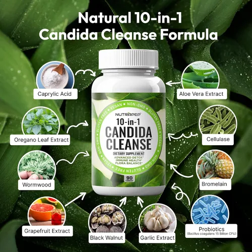 Vista 3 de NutraPep Suplemento desintoxicante Candida Cleanse
