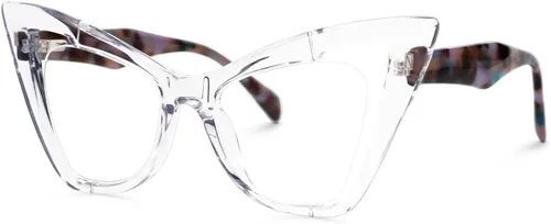 Vista 2 de Zeelool Elegantes gafas de mariposa para mujer con lente transparente sin receta Asta JGA706778