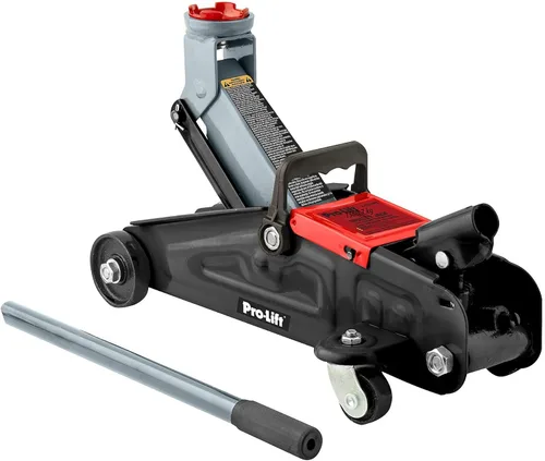 Vista 4 de Pro-Lift f-2315PE. Gato de carretilla hidráulico gris para autos con estuche moldeado por soplado (Capacidad 3000 lb)