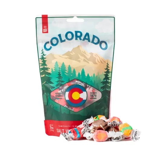 Vista 12 de Taffy Shop Arizona Favorites, caramelo de agua salada - Caramelo masticable suave gourmet, paquete variado, aperitivo dulce a granel, regalo fresco