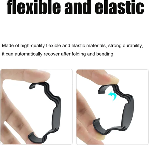 Vista 4 de Hélices Protector de correa de protección estabilizador Hélices fijador para DJI Mini 3 Pro/Mini 3 RC Drone Blade Protector Accesorios (negro)