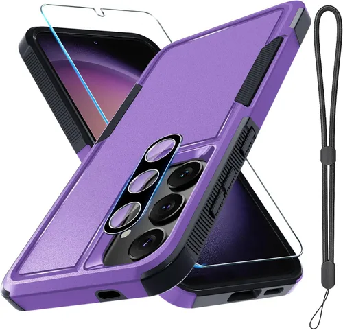 Vista 13 de Funda para Samsung Galaxy S24 FE, Cuerpo Completo Resistente de Servicio Pesado Robusta a Prueba de Golpes Funda Protectora para Teléfono con Correa