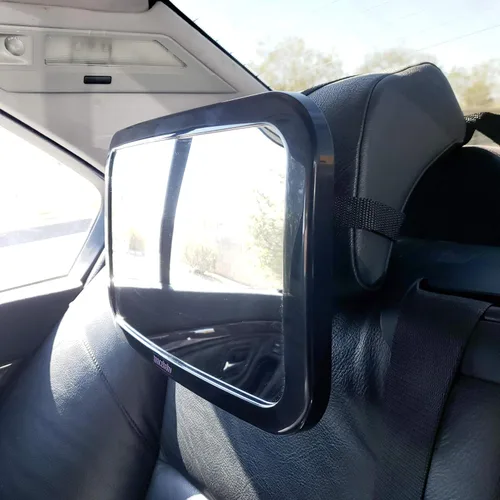 Vista 5 de Espejo de asiento trasero para bebé - Vista segura al bebé en el asiento trasero - Vista completa de 180 grados de tu recién nacido desde tu espejo