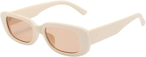 Vista 16 de Dollger - Lentes de sol rectangulares para mujer y hombre, gafas de moda retro, protección UV 400, armazón cuadrado A: negro y marrón leopardo
