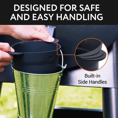 Vista 6 de Impresa Forro de silicona reutilizable para cubeta de grasa, compatible con parrillas de pellets Traeger & Pit Boss y accesorios para parrillas