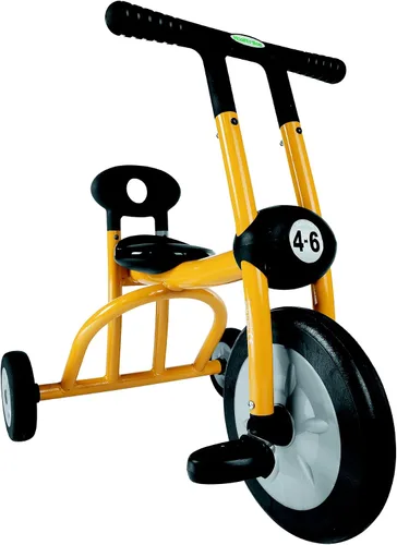 Vista 2 de Italtrike Pilot Triciclo mediano de 12 pulgadas para niños pequeños y niños, ingeniería superior, fuerte y duradero, fácil de montar, asiento