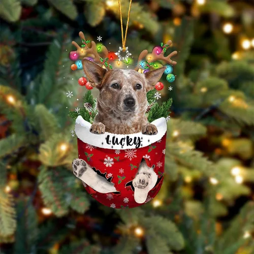Vista 128 de Adorno de Navidad personalizado para perro Airedale Terrier en bolsillo de nieve, adorno para árbol de Navidad, idea de regalo para amantes