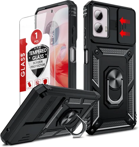 Vista 115 de LeYi Funda para Moto G Stylus 2022 4G (no compatible con 5G), funda para Moto G Stylus con 2 protectores de pantalla, funda protectora de grado Oro