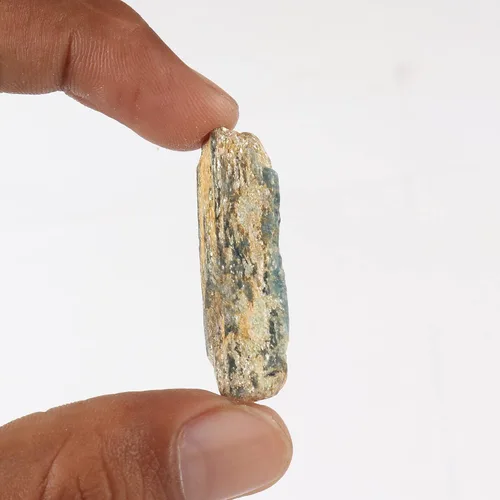 Vista 54 de GEMHUB Lápiz de cianita áspero pequeño con cristal curativo de cianita azul áspero suelto, tamaño pequeño, 9.7