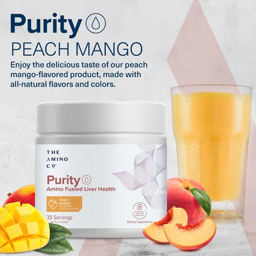 Vista 9 de The Amino CO. Purity - Suplemento de apoyo hepático con aminoácidos esenciales para limpieza de desintoxicación hepática - Aumenta la salud