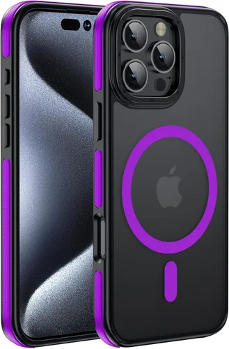 Vista 7 de Funda magnética para iPhone Air con protector de lente de cámara, protección grado militar de 10 pies, compatible con funda MagSafe Slim para iPhone