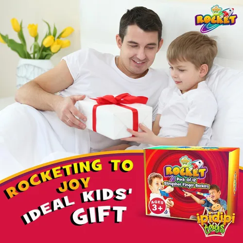 Vista 9 de IPIDIPI TOYS Finger Rockets - Lanzador de cohetes de espuma para niños, artículos para fiestas, cohetes aéreos de alto vuelo, regalos divertidos
