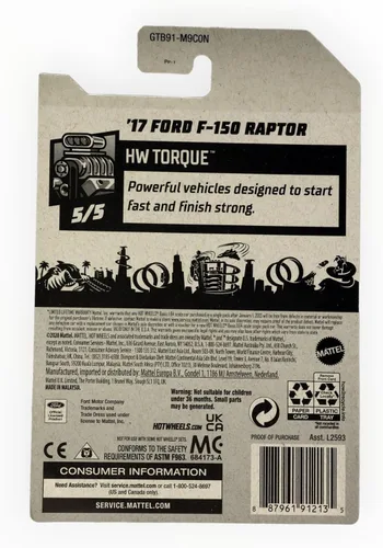 Vista 2 de Hot Wheels Ford F-150 Raptor '17 - 167/250 Par 5/5