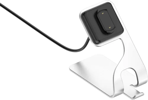 Vista 4 de Soporte de carga compatible con Amazfit GTR 4/GTS 3/T-Rex2, cable de carga con cable de carga USB de 4.9 pies para accesorios Amazfit GTR 4/GTS Gris