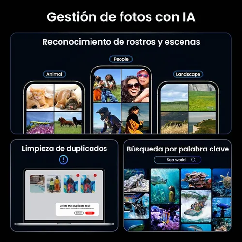 Vista 5 de Yxk Zero1 Pro NAS de 4 bahías, Intel N100, 8 GB de RAM, 2 x 2.5GbE, HDMI 4K