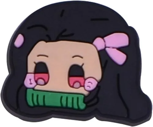 Vista 4 de Chibi Demon Slayer - Juego de 11 pines para zapatos, accesorios de Demon Slayer para una variedad de zapatos con agujeros, regalos de fiesta