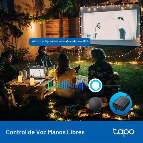 Vista 10 de Tapo Enchufe Inteligente Regulador para Exteriores para Luces Exteriores, Matter, Control por Aplicación, Resistente a la Intemperie IP65, Funciona