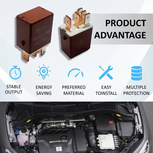 Vista 4 de 2 PC Mini ISO Relé Automotriz 90987-T4001 156700-1700 Relé de ventilador de enfriamiento