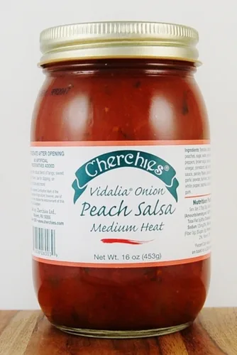 Vista 2 de Cherchies Salsa de cebolla y melocotón Vidalia