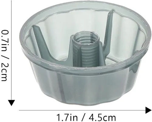 Vista 5 de Angoily 5 tapas de tuerca de ventilador para ventiladores de techo fáciles de instalar, tapas de plástico para fijación de cuchillas, compatibilidad