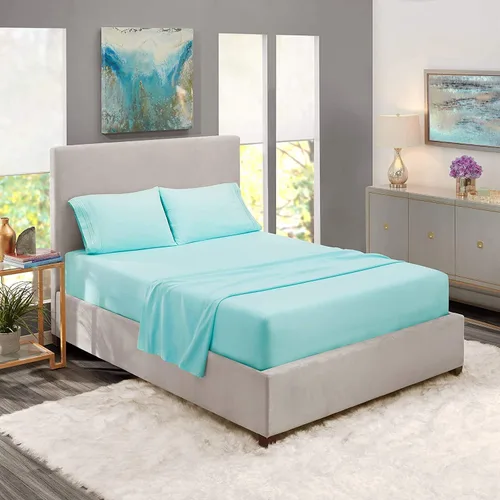 Vista 18 de Juego de sábanas divididas de 5 piezas, juego de sábanas de tamaño King dividido para cama ajustable, 100% algodón, 800 hilos, bolsillo profundo