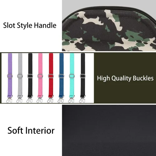 Vista 3 de Funda rígida de camuflaje para JBL Charge 6/Charge 5 y soporte de altavoz ajustable negro